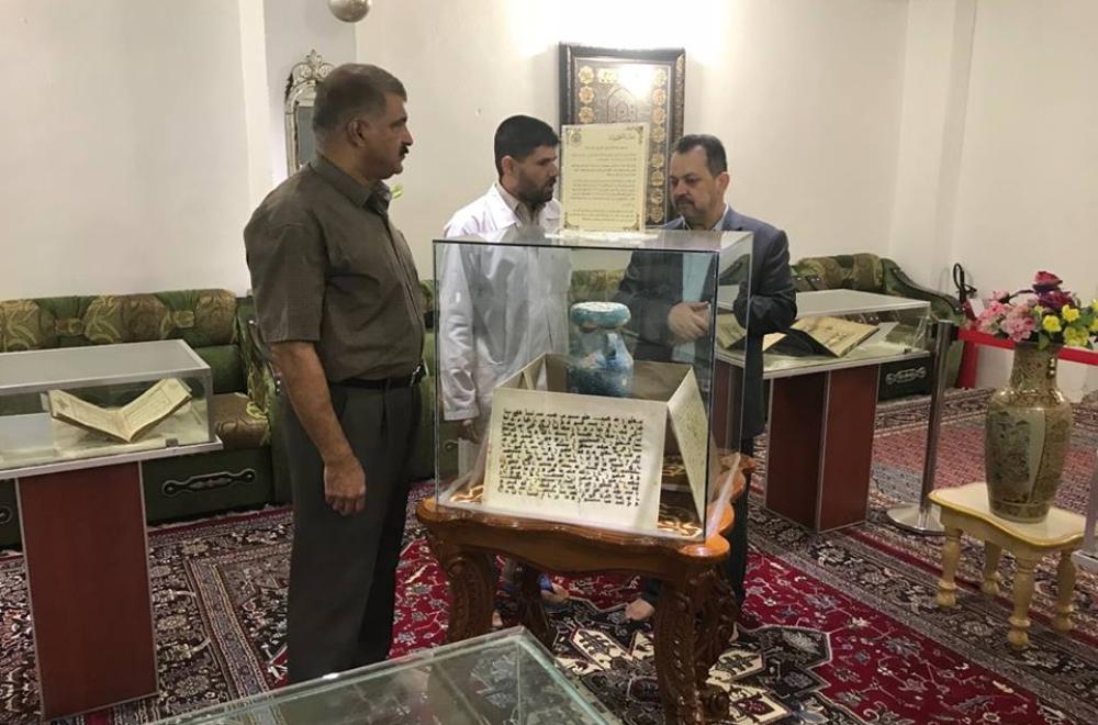 الملحق الثقافي للسفارة العراقية في الأردن يبدي استعداده للتعاون المشترك مع شعبة المخطوطات في العتبة العلوية المقدسة