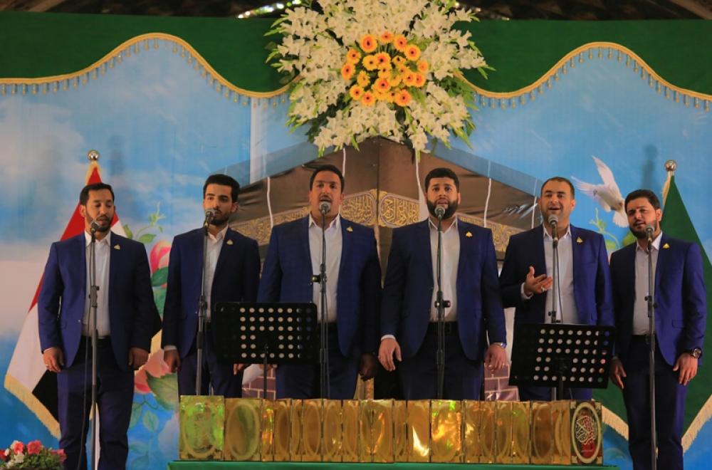 فرقة الإنشاد الديني في العتبة العلوية المقدسة تقوم بإعداد عدد من الفعاليات احتفالاً بتحرير مدينة الموصل